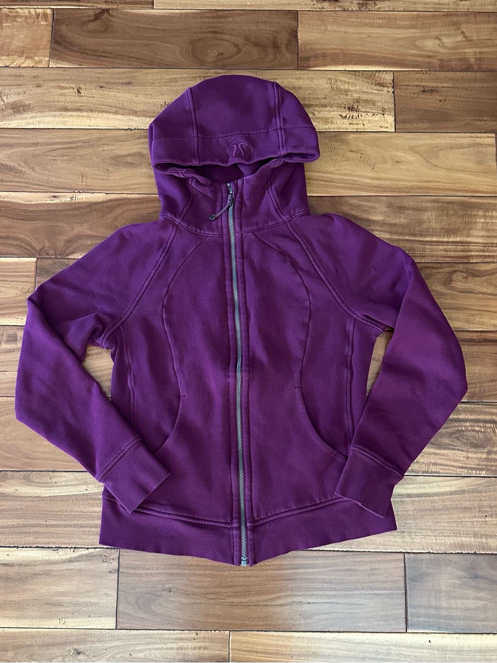 Lululemon Plum Purple Scuba Full Zip Hoodie Size 8